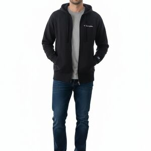 Champion Men's Black Zip-Up Hoodie